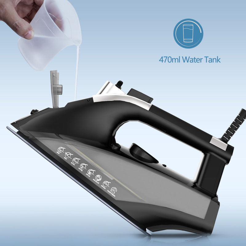 Moosoo Steam Dry Lightweight Antidrip with Autooff 1800W Iron with